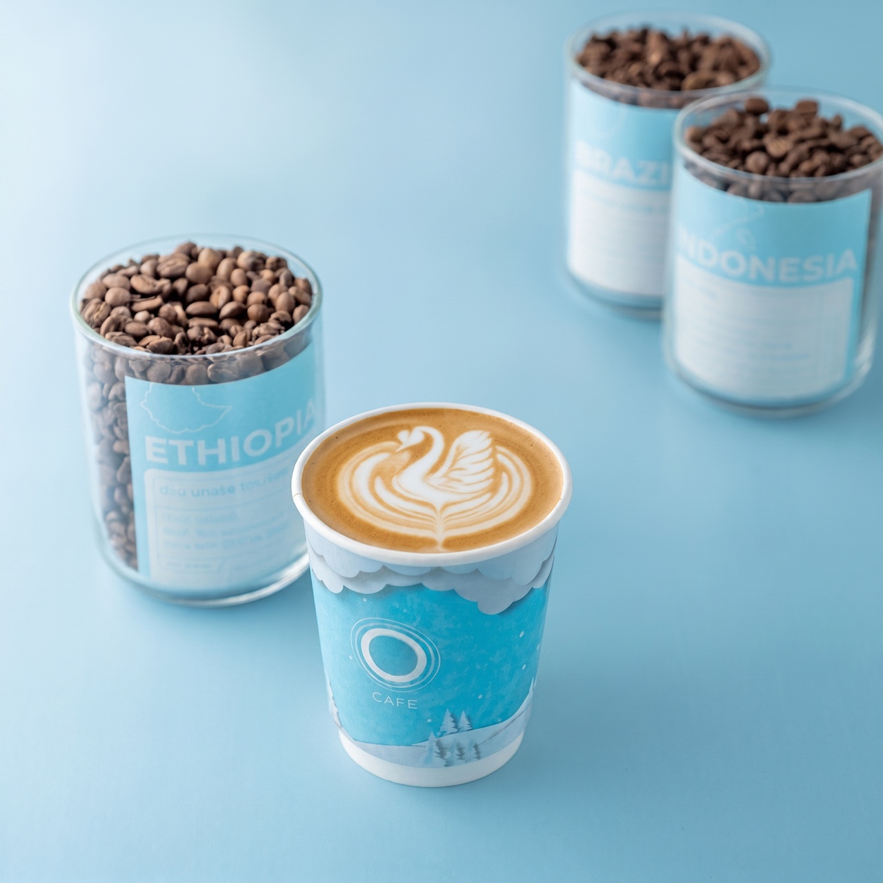 Hot Spanish latte at Float Cafe Qatar