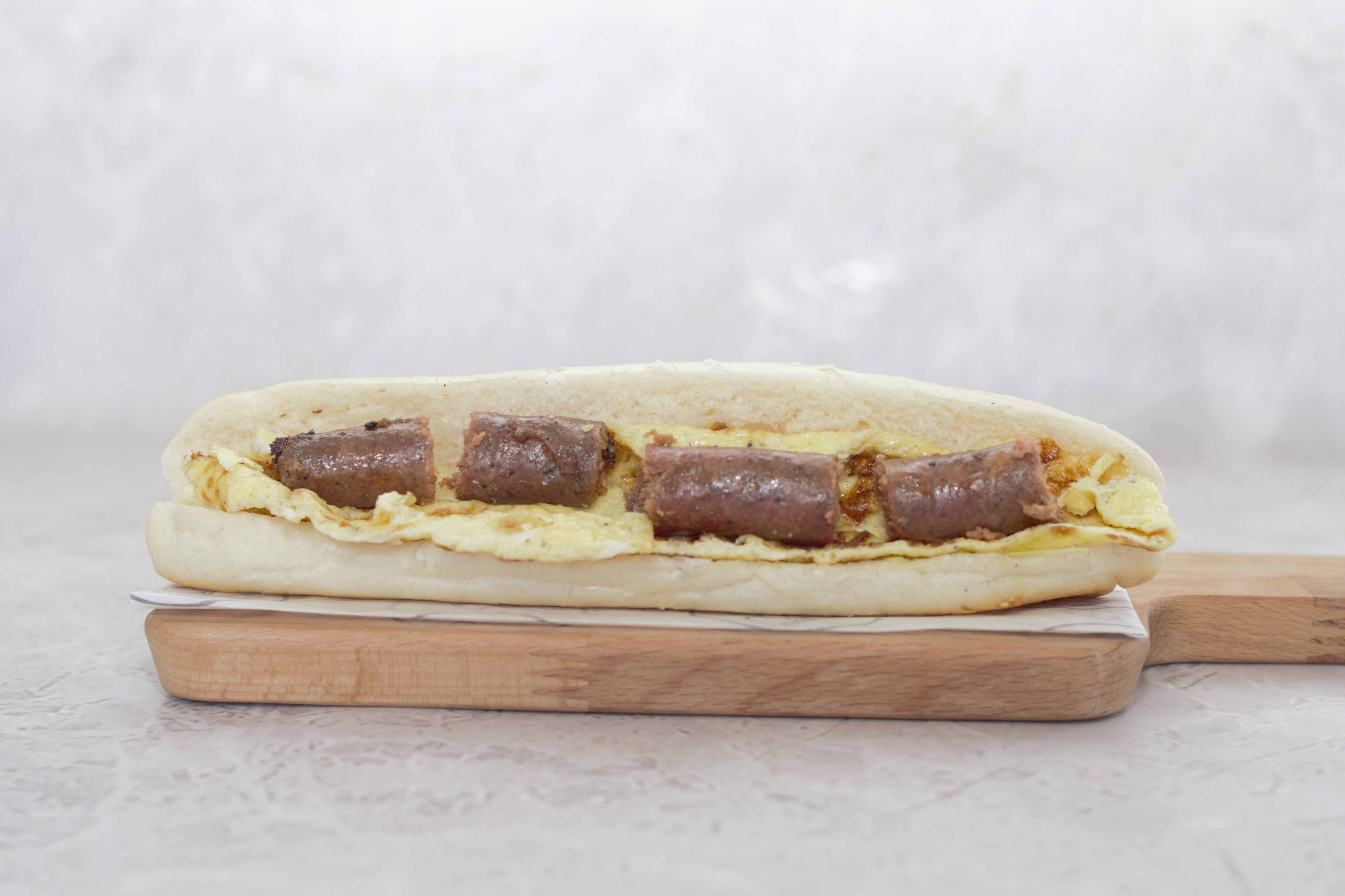 Omelet with sausage