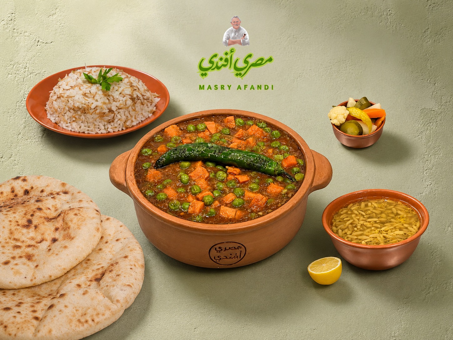 طاجن بسلة بالجزر باللحمة