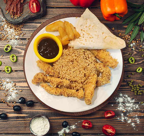 وجبة ريوز دجاج كرانشى