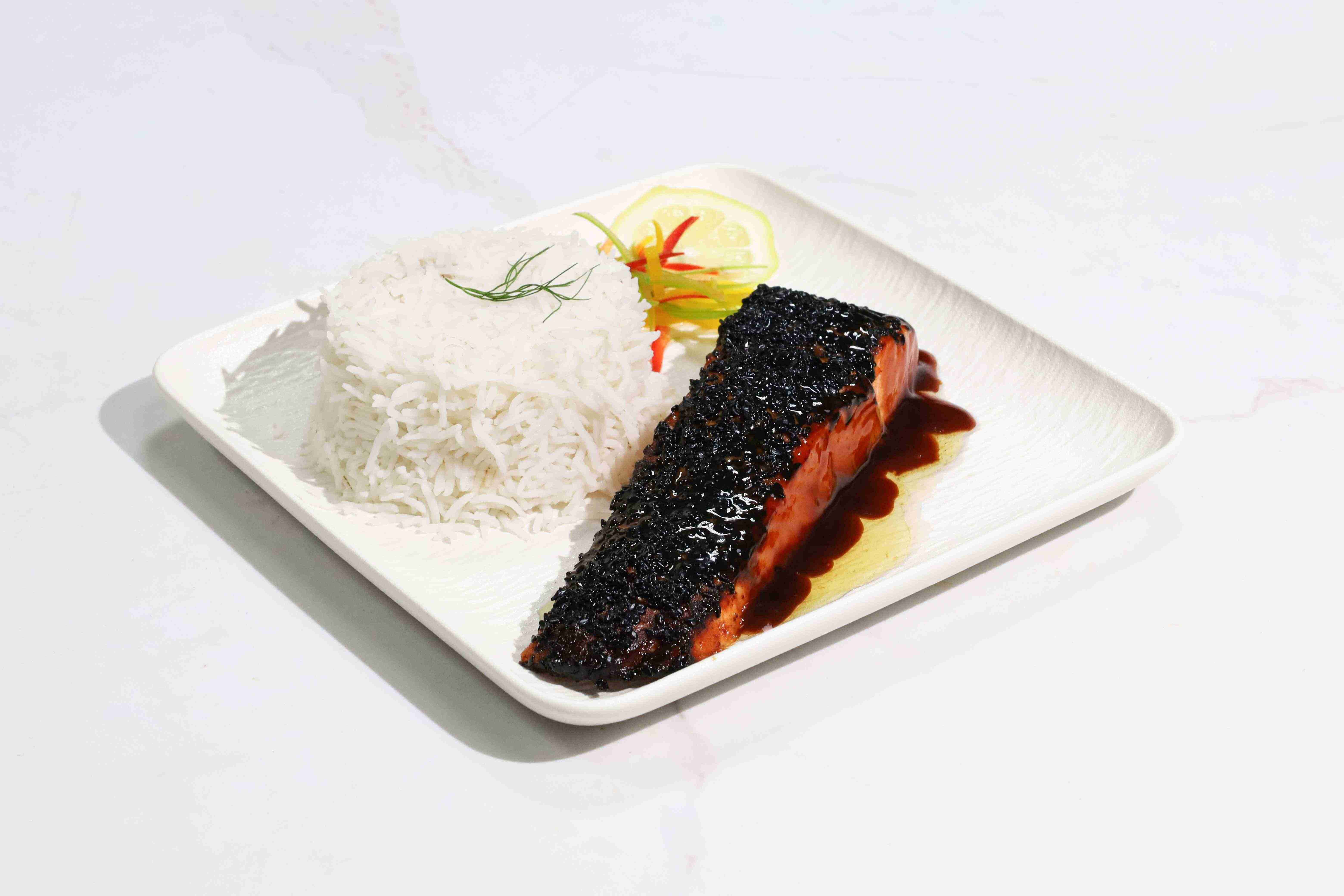 Black Teriyaki Salmon