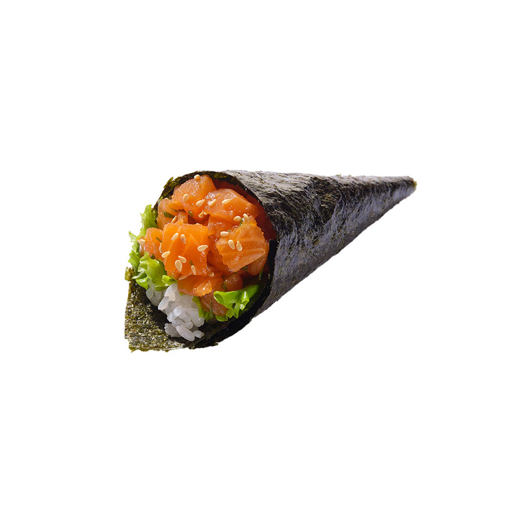 Spicy Salmon Temaki - 1 Piece